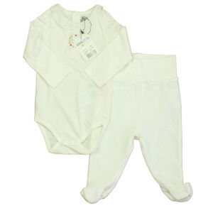 Sergent Major Girls Ivory Noel Apparel Sets size: 6-9 Months